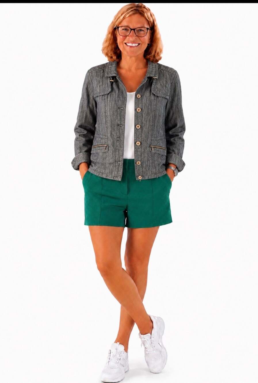 Live A  Little Chambray Denim Jacket - Size M